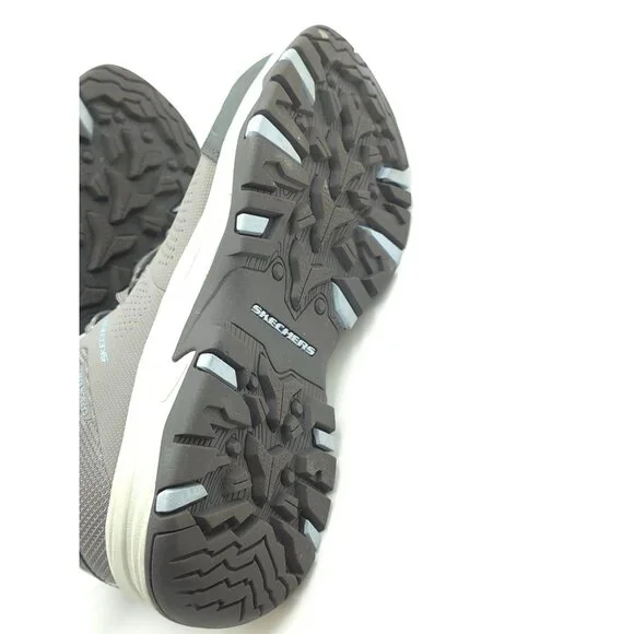 Skechers Air-Cooled Memory Foam Gray Lace-Up Steel Toe Sneakers - Picture 9 of 9